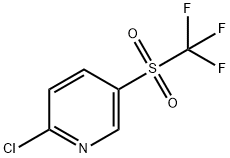 Pyridine, 2-chloro-5-[(trifluoromethyl)sulfonyl]- 구조식 이미지