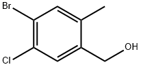 (4-Bromo-5-chloro-2-methylphenyl)methanol 구조식 이미지