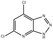 3H-1,2,3-Triazolo[4,5-b]pyridine, 5,7-dichloro- Structure