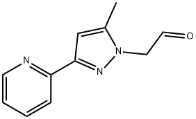 1H-Pyrazole-1-acetaldehyde, 5-methyl-3-(2-pyridinyl)- Structure