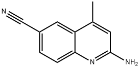 6-Quinolinecarbonitrile, 2-amino-4-methyl- Structure