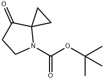 4-Azaspiro[2.4]heptane-4-carboxylic acid, 7-oxo-, 1,1-dimethylethyl ester Structure