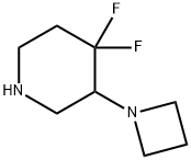 Piperidine, 3-(1-azetidinyl)-4,4-difluoro- 구조식 이미지