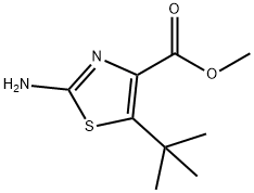 4-Thiazolecarboxylic acid, 2-amino-5-(1,1-dimethylethyl)-, methyl ester 구조식 이미지