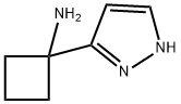 Cyclobutanamine, 1-(1H-pyrazol-3-yl)- Structure