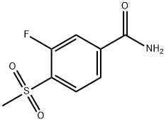 Benzamide, 3-fluoro-4-(methylsulfonyl)- Structure