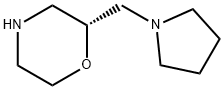 Morpholine, 2-(1-pyrrolidinylmethyl)-, (2R)- Structure