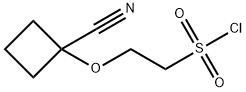 Ethanesulfonyl chloride, 2-[(1-cyanocyclobutyl)oxy]- Structure