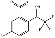 1-(4-Bromo-2-nitrophenyl)-2,2,2-tri? uoroethan-1-ol 구조식 이미지