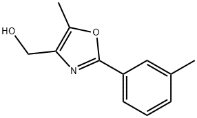 4-Oxazolemethanol, 5-methyl-2-(3-methylphenyl)- Structure