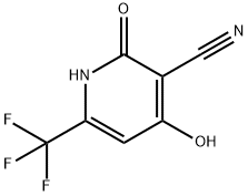 3-Pyridinecarbonitrile, 1,2-dihydro-4-hydroxy-2-oxo-6-(trifluoromethyl)- Structure