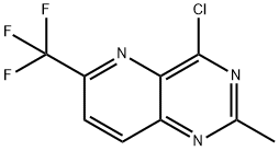 Pyrido[3,2-d]pyrimidine, 4-chloro-2-methyl-6-(trifluoromethyl)- Structure