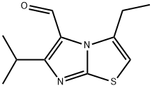 Imidazo[2,1-b]thiazole-5-carboxaldehyde, 3-ethyl-6-(1-methylethyl)- 구조식 이미지