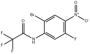 Acetamide, N-(2-bromo-5-fluoro-4-nitrophenyl)-2,2,2-trifluoro- Structure