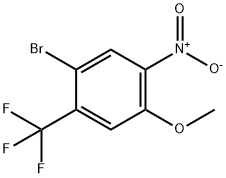 Benzene, 1-bromo-4-methoxy-5-nitro-2-(trifluoromethyl)- Structure