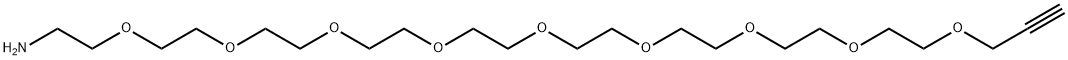 Propargyl-PEG9-amine Structure