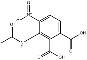 1,2-Benzenedicarboxylic acid, 3-(acetylamino)-4-nitro- Structure