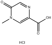 4-methyl-5-oxo-4,5-dihydropyrazine-2-carboxylic acid hydrochloride Structure