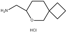 {6-oxaspiro[3.5]nonan-7-yl}methanamine hydrochloride 구조식 이미지