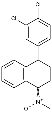 4-(3,4-dichlorophenyl)-N-methyl-3,4-dihydro-2H-naphthalen-1-imine oxide Structure