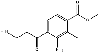 methyl 3-amino-4-(3-aminopropanoyl)-2-methylbenzoate Structure