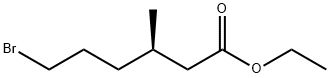 Hexanoic acid, 6-bromo-3-methyl-, ethyl ester, (3R)- Structure