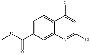 7-Quinolinecarboxylic acid, 2,4-dichloro-, methyl ester Structure