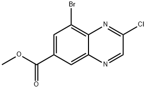 Methyl 8-bromo-2-chloroquinoxaline-6-carboxylate Structure