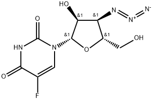 3'-Azido-3'-deoxy-5-fluoro-beta-L-uridine Structure