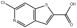 Thieno[3,2-c]pyridine-2-carboxylic acid, 6-chloro- 구조식 이미지