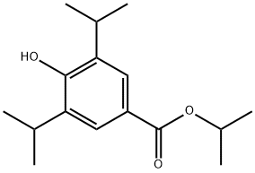 Isopropyl4-hydroxy-3,5-diisopropylbenzoate 구조식 이미지