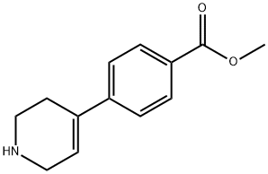Benzoic acid, 4-(1,2,3,6-tetrahydro-4-pyridinyl)-, methyl ester Structure