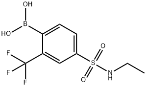 Boronic acid, B-[4-[(ethylamino)sulfonyl]-2-(trifluoromethyl)phenyl]- Structure