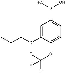 3-Propoxy-4-(trifluoromethoxy)phenylboronic acid Structure