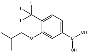 3-Isobutoxy-4-(trifluoromethyl)phenylboronic acid Structure