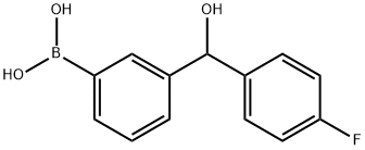 3-[(4-Fluorophenyl)(hydroxy)methyl]phenylboronic acid Structure