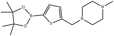 5-(4-Methylpiperazino)methylthiophene-2-boronic acid, pinacol ester Structure