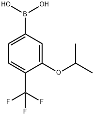 3-Isopropoxy-4-(trifluoromethyl)phenylboronic acid 구조식 이미지