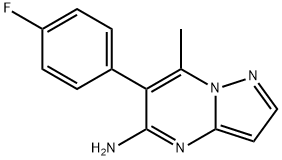 Pyrazolo[1,5-a]pyrimidin-5-amine, 6-(4-fluorophenyl)-7-methyl- Structure