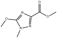 1H-1,2,4-Triazole-3-carboxylic acid, 5-methoxy-1-methyl-, methyl ester Structure