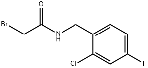 Acetamide, 2-bromo-N-[(2-chloro-4-fluorophenyl)methyl]- Structure