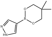 1H-Pyrazole, 4-(5,5-dimethyl-1,3,2-dioxaborinan-2-yl)- Structure