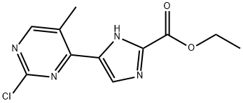 1H-Imidazole-2-carboxylic acid, 5-(2-chloro-5-methyl-4-pyrimidinyl)-, ethyl ester Structure