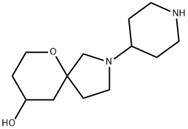 6-Oxa-2-azaspiro[4.5]decan-9-ol, 2-(4-piperidinyl)- Structure