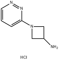 3-Azetidinamine, 1-(3-pyridazinyl)-, hydrochloride (1:2) Structure