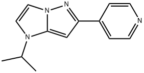 1H-Imidazo[1,2-b]pyrazole, 1-(1-methylethyl)-6-(4-pyridinyl)- Structure