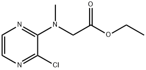 Glycine, N-(3-chloro-2-pyrazinyl)-N-methyl-, ethyl ester Structure