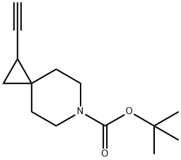 6-Azaspiro[2.5]octane-6-carboxylic acid, 1-ethynyl-, 1,1-dimethylethyl ester Structure