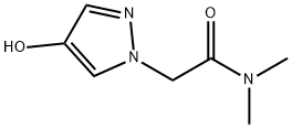 1H-Pyrazole-1-acetamide, 4-hydroxy-N,N-dimethyl- Structure