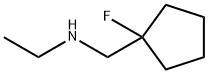 Cyclopentanemethanamine, N-ethyl-1-fluoro- Structure